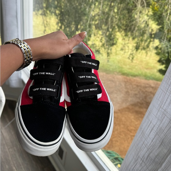 Vans off the wall strap on red black white checkered 8.5 - Picture 4 of 5
